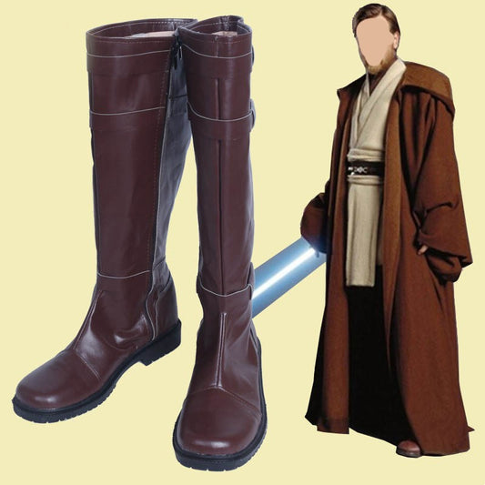 Jedi Cosplay Shoes Leather Boots Mamofa Global Store