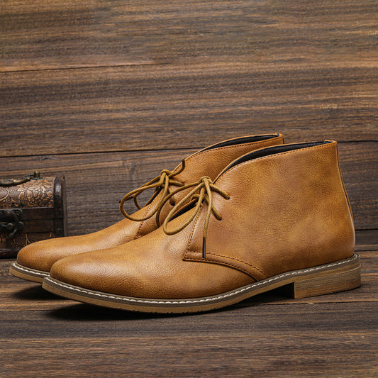 Plus Size Men's Retro Desert Boots Classic Mamofa Global Store