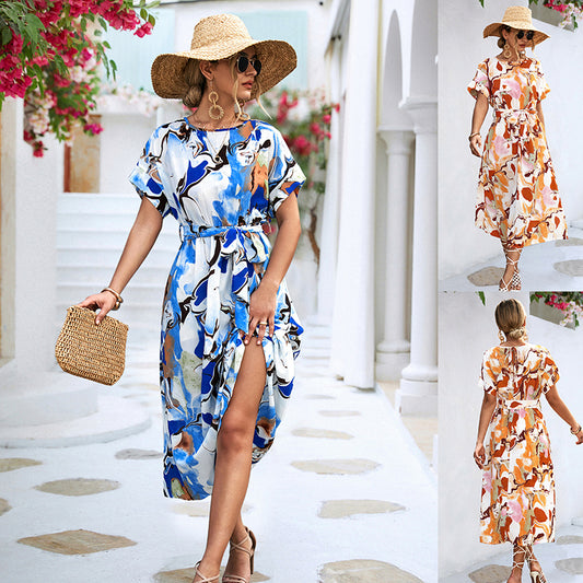 Long Dresses Fashion Casual Holiday Beach Dress For Womens Clothing - Mamofa Global Store