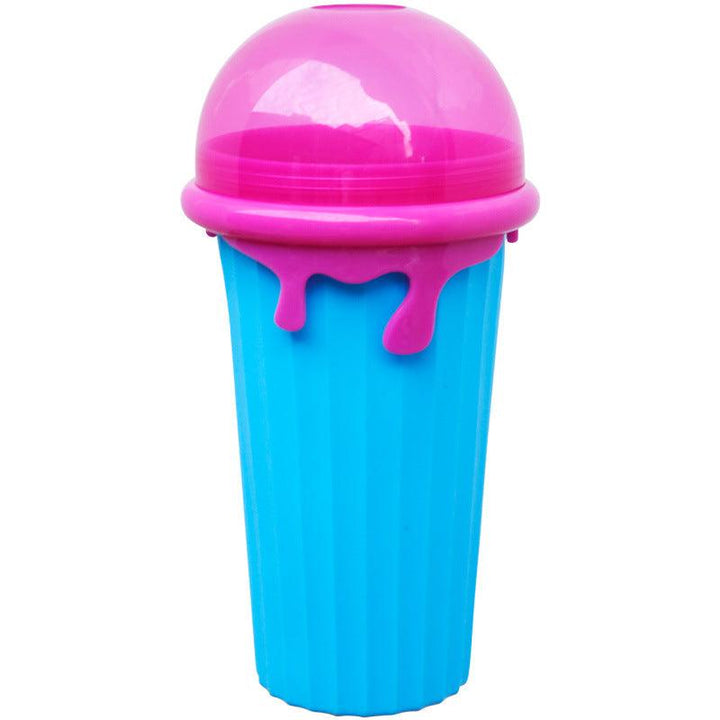 500ml Large Capacity Slushy Cup Summer Squeeze Homemade Juice Water Bottle Quick-Frozen Smoothie Sand Cup Pinch Fast Cooling Magic Ice Cream Slushy Maker Beker Kitchen Gadgets - Mamofa Global Store