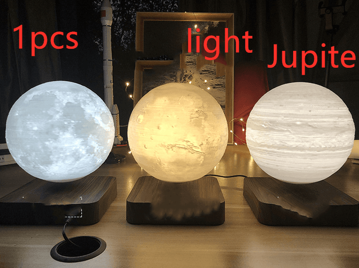 Magnetic Levitation Table Lamp Moon Light 3D Printing Planet Night Light - Mamofa Global Store