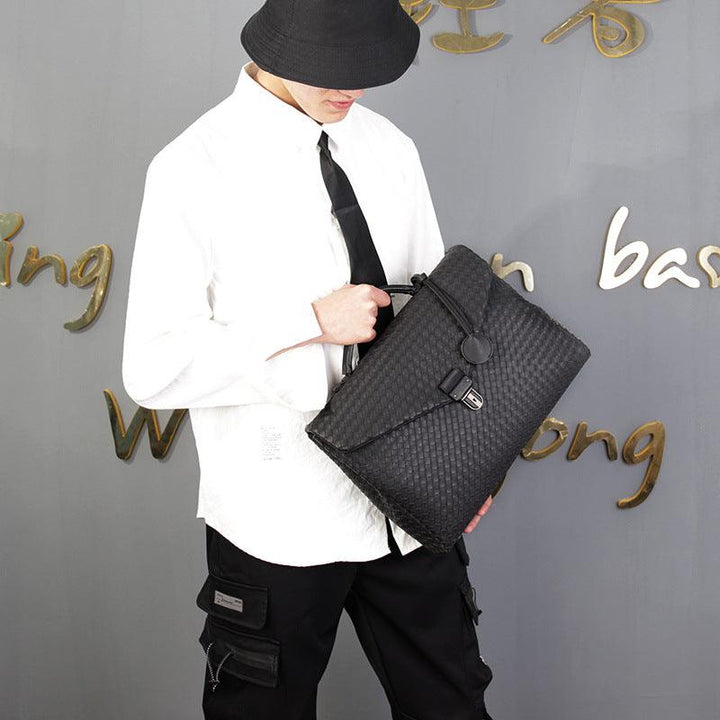 Men's Handbag Business Casual Clamshell Knitting - Mamofa Global Store