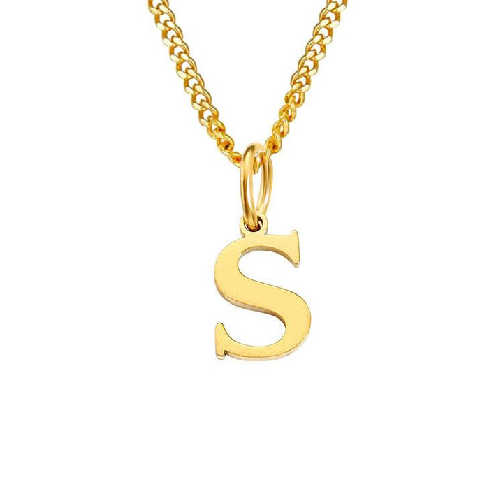 26 Letters All-Match 14K Stainless Steel Necklace - Mamofa Global Store