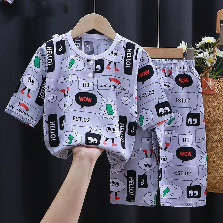 Summer Clothes Cotton Silk Air-conditioning Clothes Baby Clothes - Mamofa Global Store