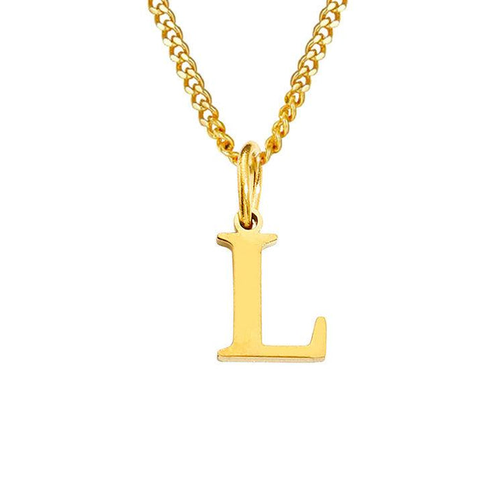 26 Letters All-Match 14K Stainless Steel Necklace - Mamofa Global Store