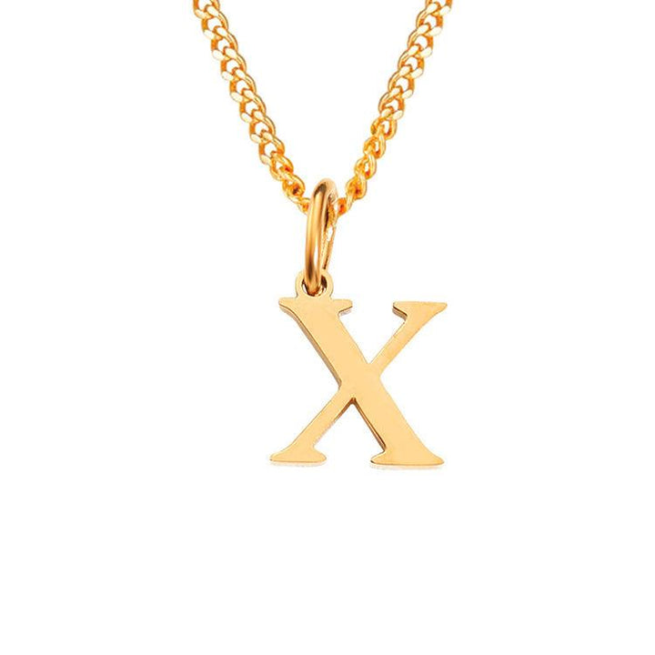 26 Letters All-Match 14K Stainless Steel Necklace - Mamofa Global Store