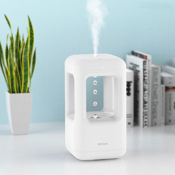 New Air Humidifier Home Quiet Bedroom Anti-Gravity Water Drop Humidifier Atmosphere Light - Mamofa Global Store