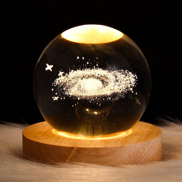 Starry Sky and Planets Crystal Ball Night Lamp - Mamofa Global Store