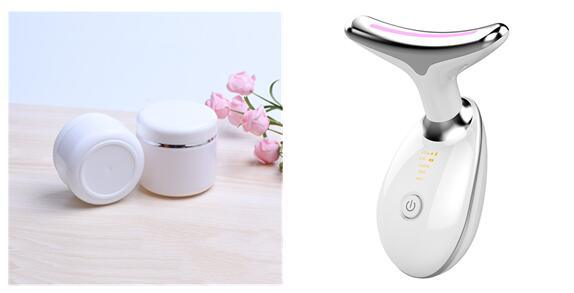 At-Home Neck Lift & Wrinkle Reducer: EMS Microcurrent & LED Photon Therapy - Mamofa Global Store