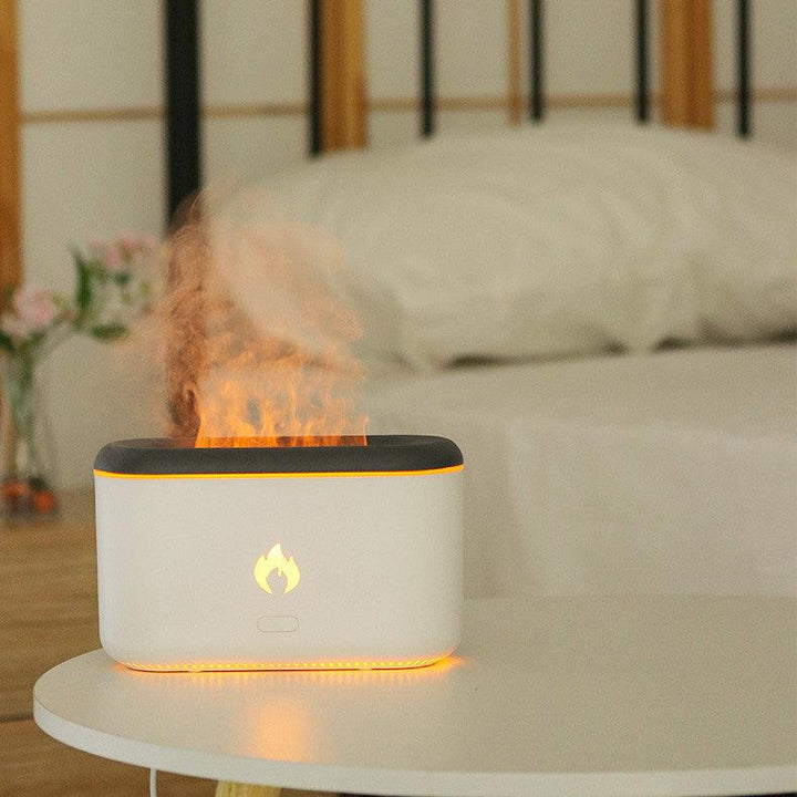 Home Ultrasonic Atmosphere Lamp Flame Aroma Diffuser - Mamofa Global Store