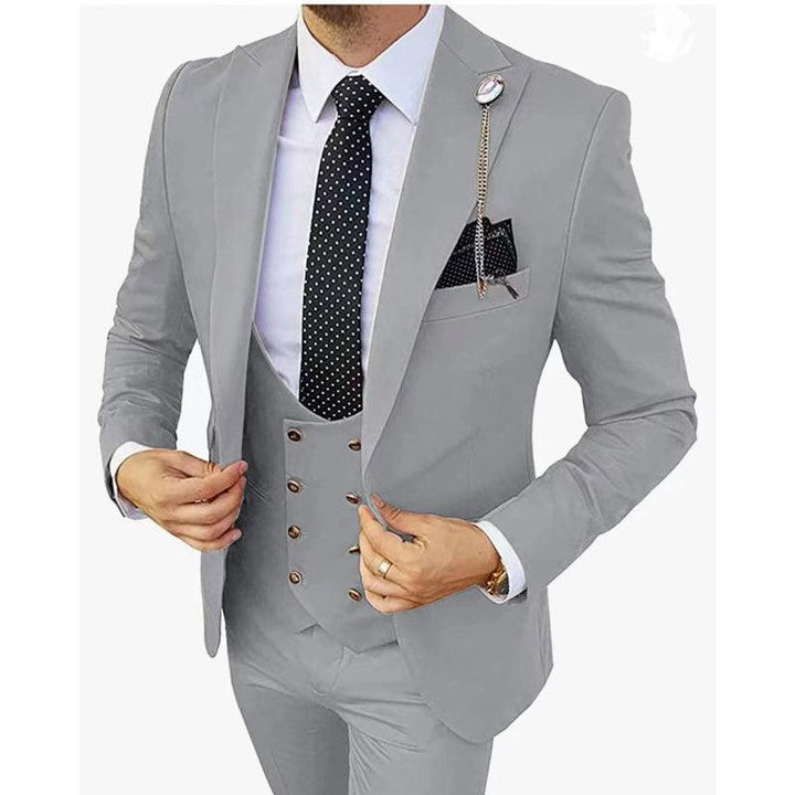 Fashion Men's Three Piece Suit Appear Thin - Mamofa Global Store