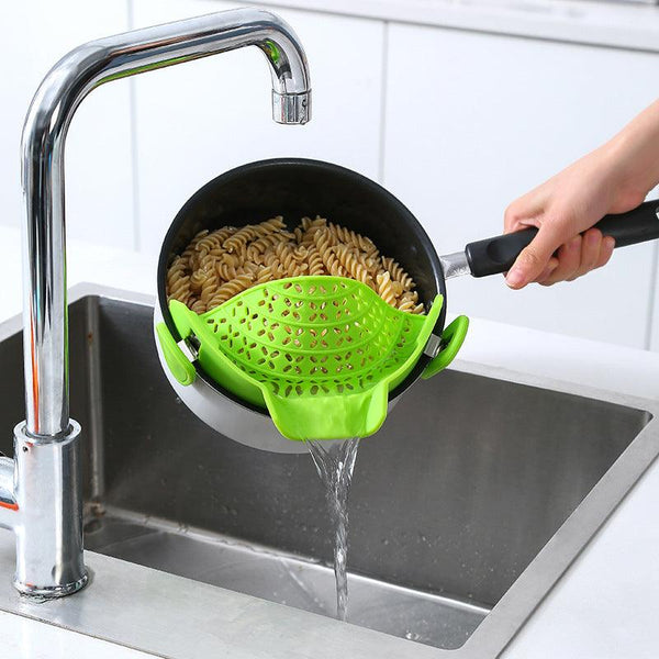 Kitchen Gadgets Silicone Pot Side Drain Stopper - Mamofa Global Store