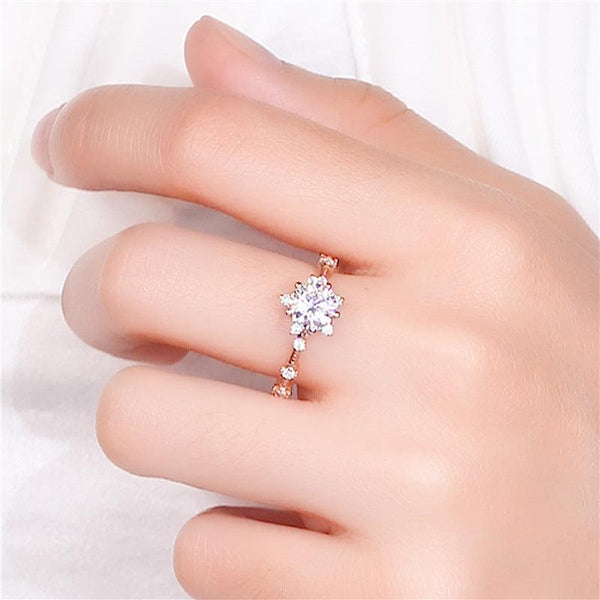 Sweet Retro Lace Micro Setting Ring - Mamofa Global Store