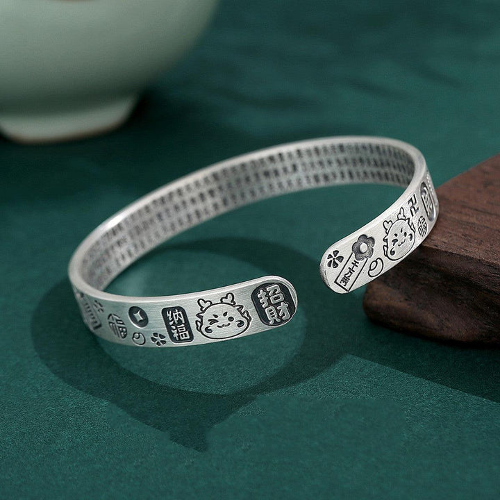 Dragon Year Silver Bracelet Women Do Not Fade - Mamofa Global Store