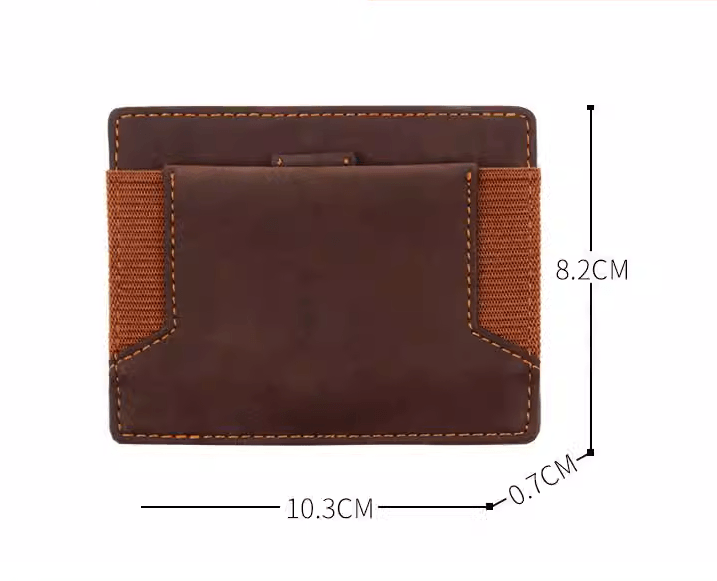 Leather Wallet Crazy Horse Leather Retro - Mamofa Global Store