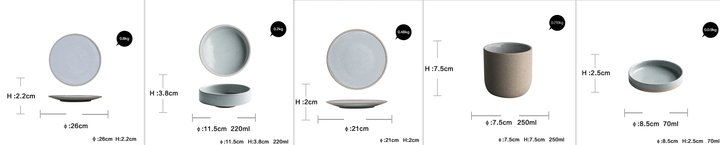 Household Dinner Plate, Flat Plate, Bowl And Plate Set - Mamofa Global Store