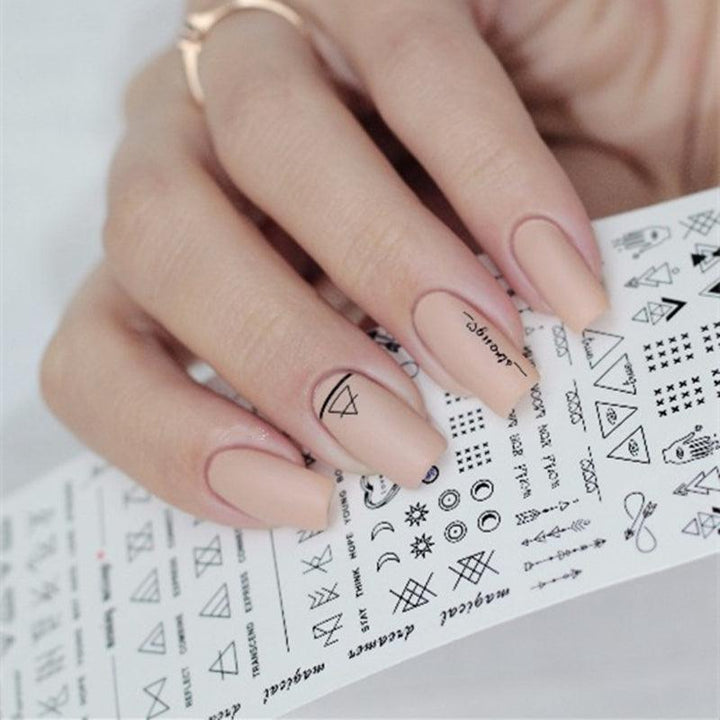 Geometric DIY Art Nail Polish Stickers - Mamofa Global Store