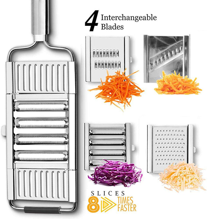 Stainless Steel Grater, Vegetable And Fruit Slicer, Peeler - Mamofa Global Store