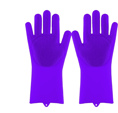 Silicone Heat-resistant Cleaning Brush Scrubbing Gloves - Mamofa Global Store