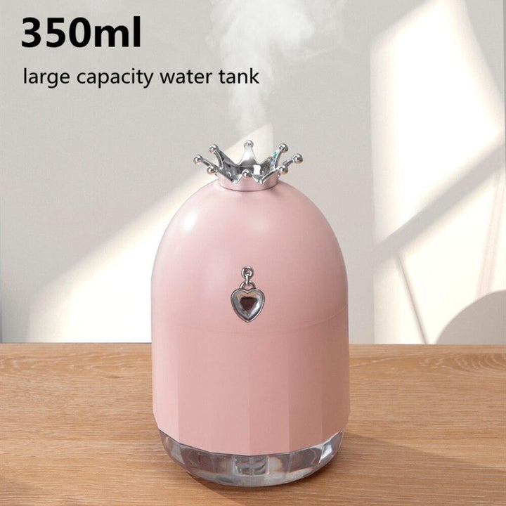 Seven color humidifier, small creative new product, water supplement, crown mute, spray home appliances. - Mamofa Global Store