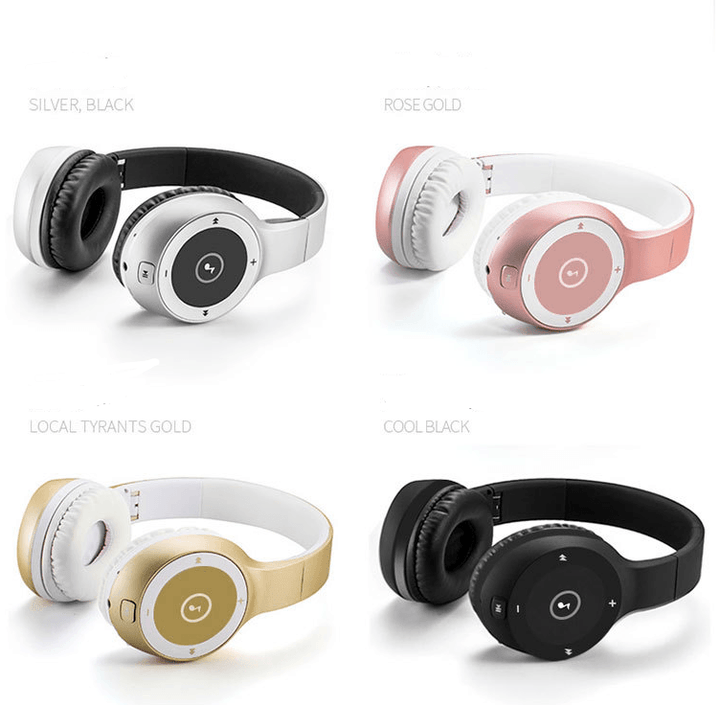 T8 Stereo Headset Bluetooth Headset HIFI Sports MP3 Card Wireless Phone Headset 4.0 Headphones - Mamofa Global Store