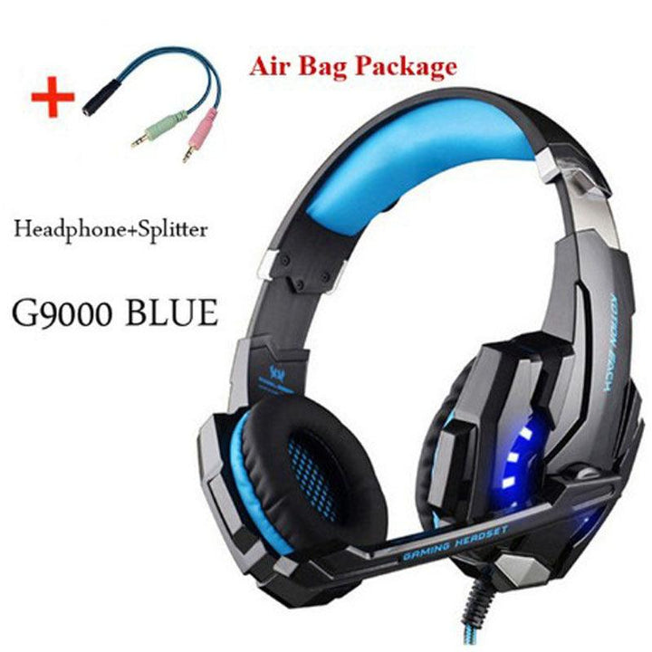 Wired Gaming Headset Headphones Surround Sound Deep Bass Stereo Casque Earphones With Microphone - Mamofa Global Store