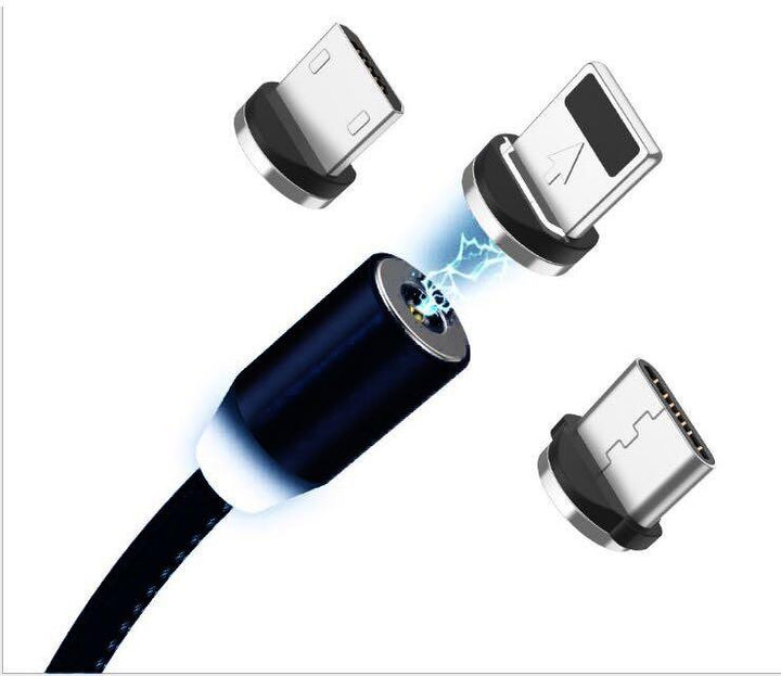 Compatible with Apple , YBD 1m magnetic LED charging cable - Mamofa Global Store
