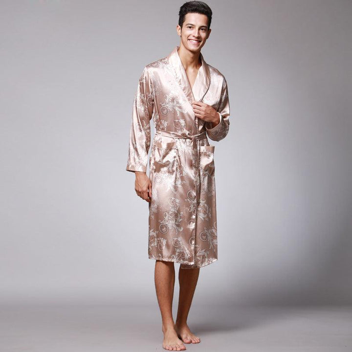 men silk robe - Mamofa Global Store