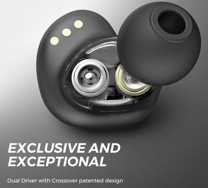 Dual Dynamic Drivers Wireless Earbuds Bluetooth - Mamofa Global Store