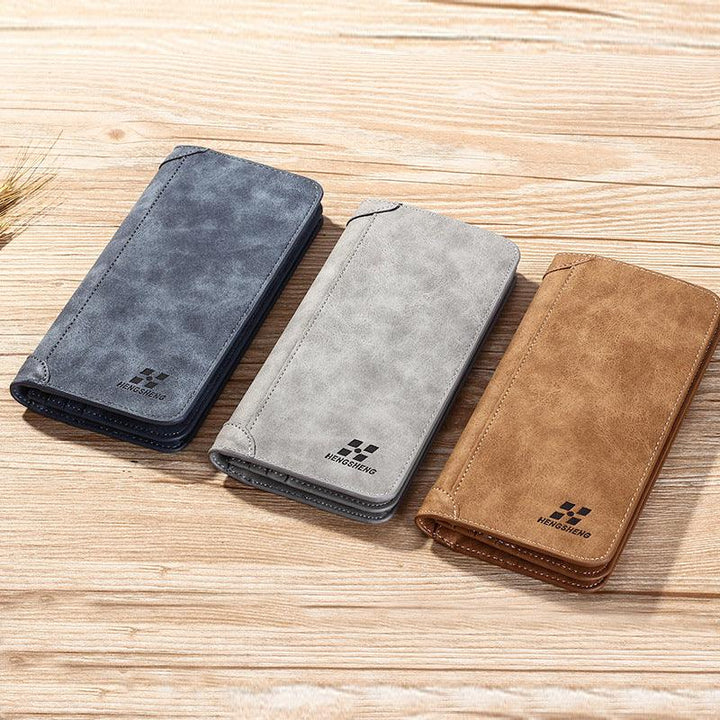 Fashionable Long Men's Wallet Retro Casual - Mamofa Global Store