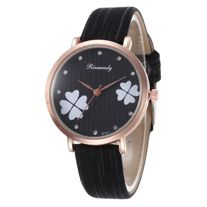 Women's Diamond Leather Belt Watch PU - Mamofa Global Store