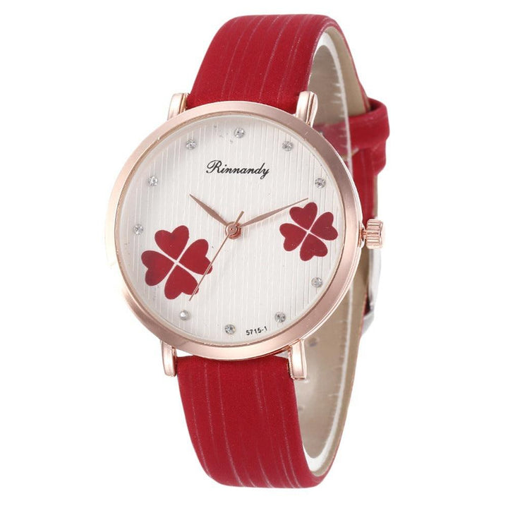 Women's Diamond Leather Belt Watch PU - Mamofa Global Store