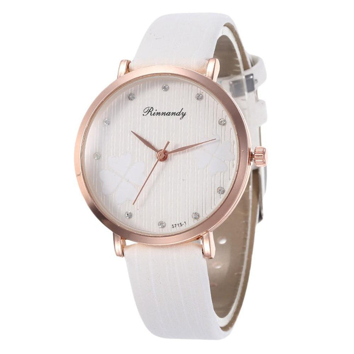 Women's Diamond Leather Belt Watch PU - Mamofa Global Store