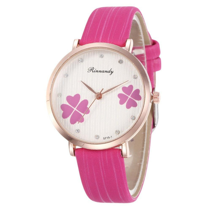 Women's Diamond Leather Belt Watch PU - Mamofa Global Store