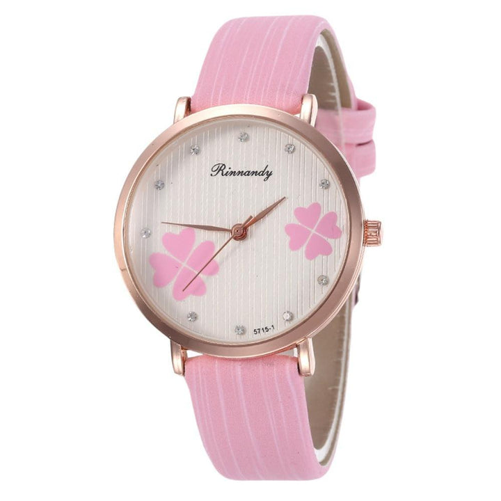 Women's Diamond Leather Belt Watch PU - Mamofa Global Store