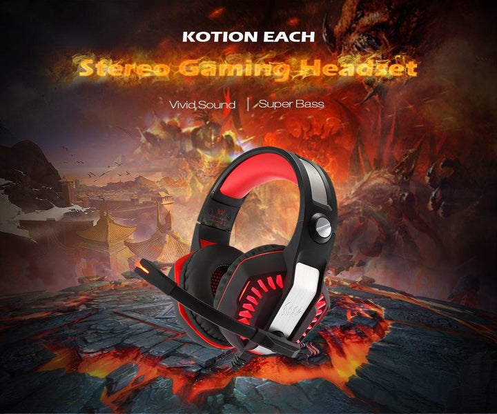 Computer Gaming Headset Headset E-sports Headset with Microphone Microphone - Mamofa Global Store