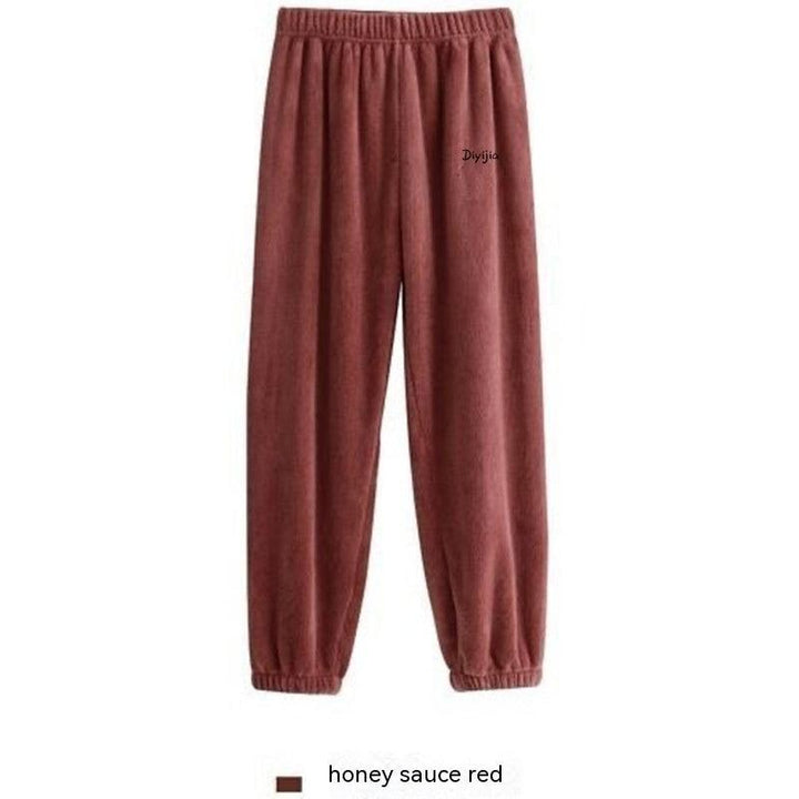 Thermal Coral Fleece Leisure Baggy Pajama Pants - Mamofa Global Store