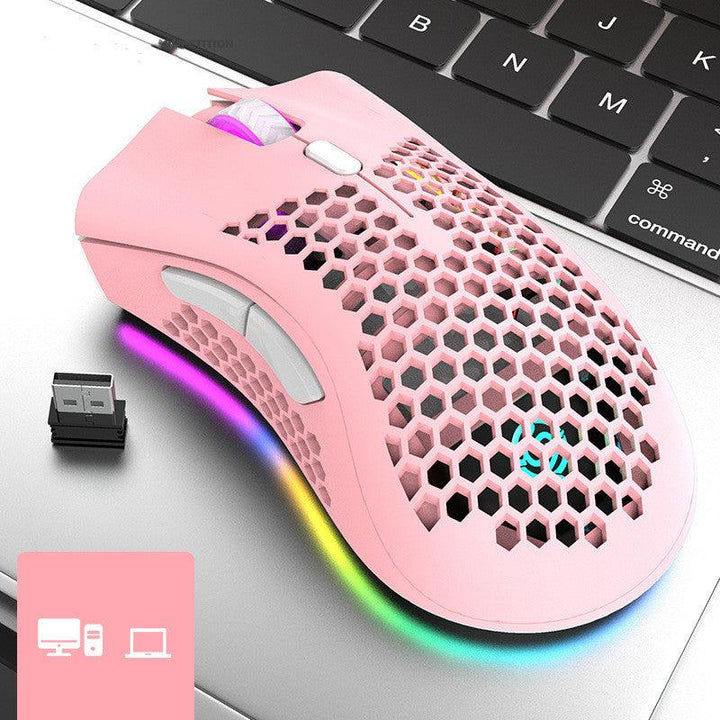 Wireless mouse game luminous RGB electric charging mouse - Mamofa Global Store