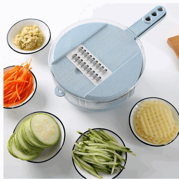 8 In 1 Mandoline Slicer Vegetable Slicer Potato Peeler Carrot Onion Grater With Strainer Vegetable Cutter Kitchen Accessories - Mamofa Global Store