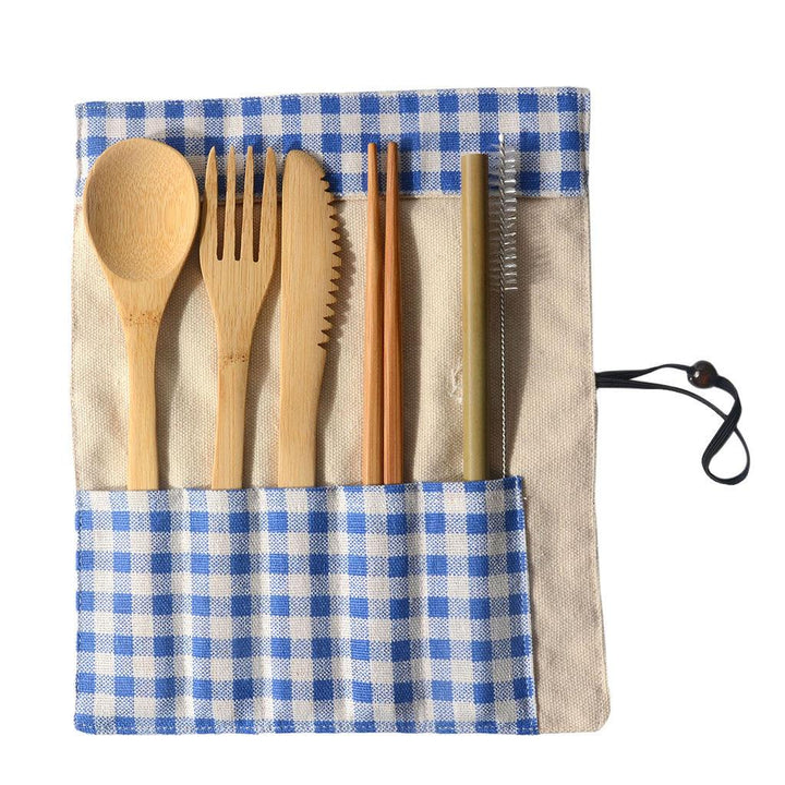 Portable Bamboo Tableware 6-Piece Set - Mamofa Global Store