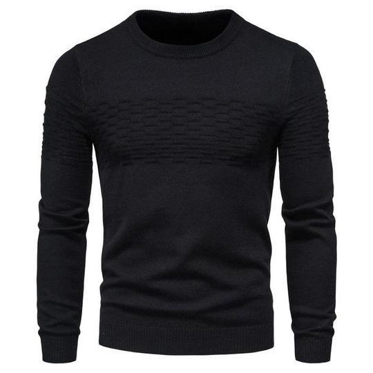 Men's casual slim pullover round neck bottoming shirt - Mamofa Global Store