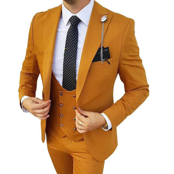 Fashion Men's Three Piece Suit Appear Thin - Mamofa Global Store