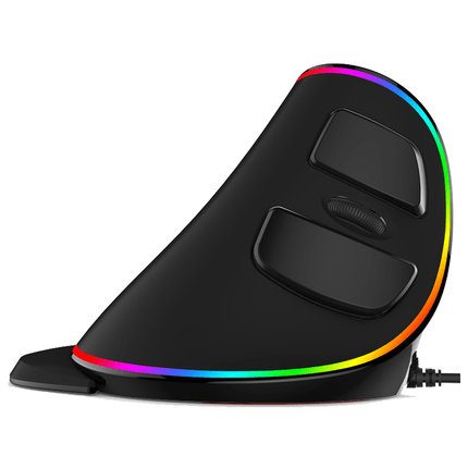 Vertical Ergonomic Snail RGB Anti-Mouse Hand Wired Mouse - Mamofa Global Store