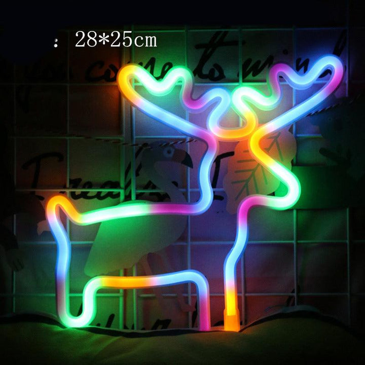 Decorative neon lights at night - Mamofa Global Store