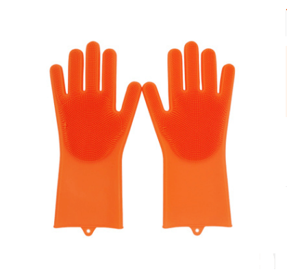 Silicone Heat-resistant Cleaning Brush Scrubbing Gloves - Mamofa Global Store