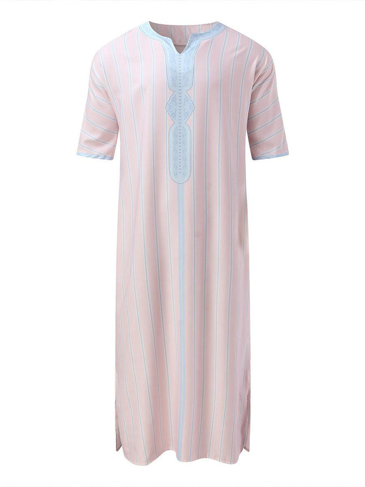 Short Sleeve Rompers Arab Ethnic Style Men - Mamofa Global Store