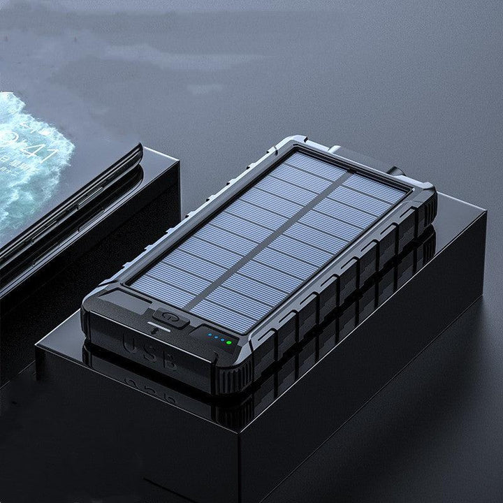 New solar wireless power bank Outdoor PD fast charging ultra-large capacity 20000 mAh power bank - Mamofa Global Store