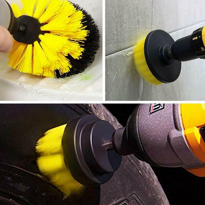 Drill Brush Set Power Scrubber Brushes for Car Wash Cleaning Carpet Tile Grout - Mamofa Global Store