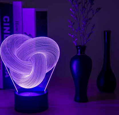 Twist Abstract LED 3D Night Light Touch Colorful Acrylic 3D Table Lamp Decoration Lighting Baby Sleeping Mood Lamp Best Gift - Mamofa Global Store