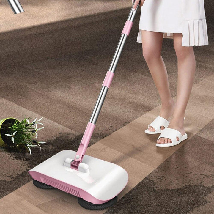 Hand Push Sweeper Household Broom Dustpan Mop Floor All-in-one Machine Gift Mop Sweeper - Mamofa Global Store